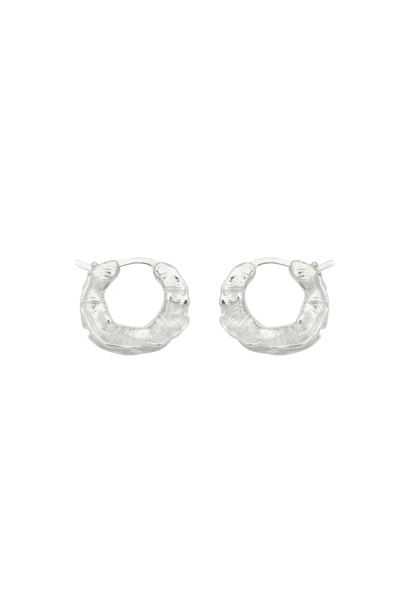 Beautiful hoop earrings hot with petals