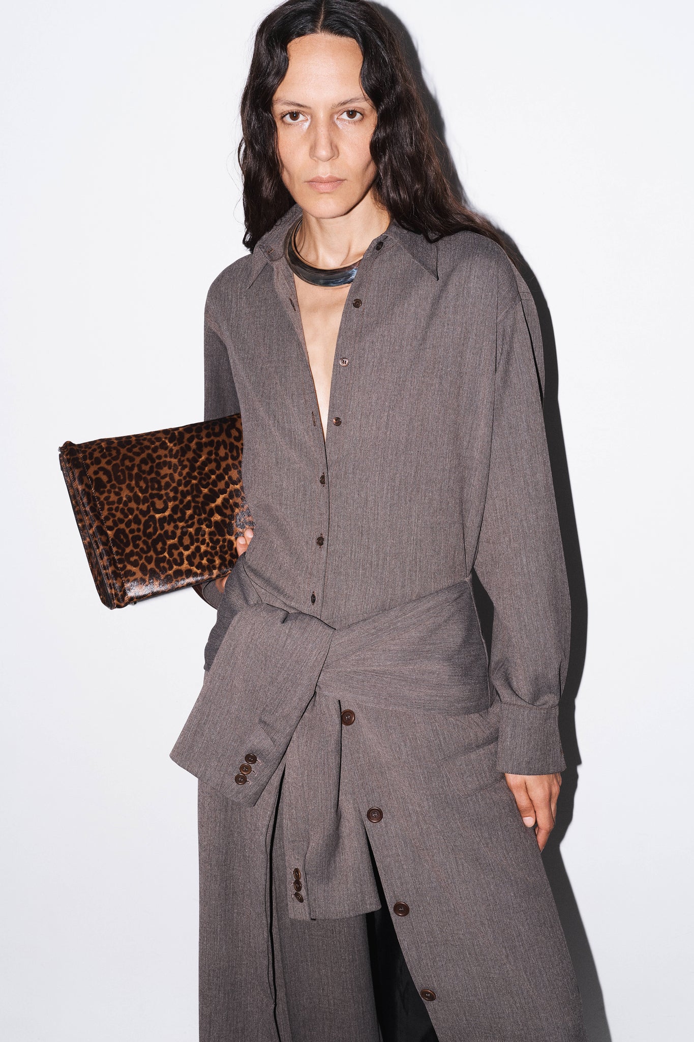 Maxi Jacket Skirt in Tobacco