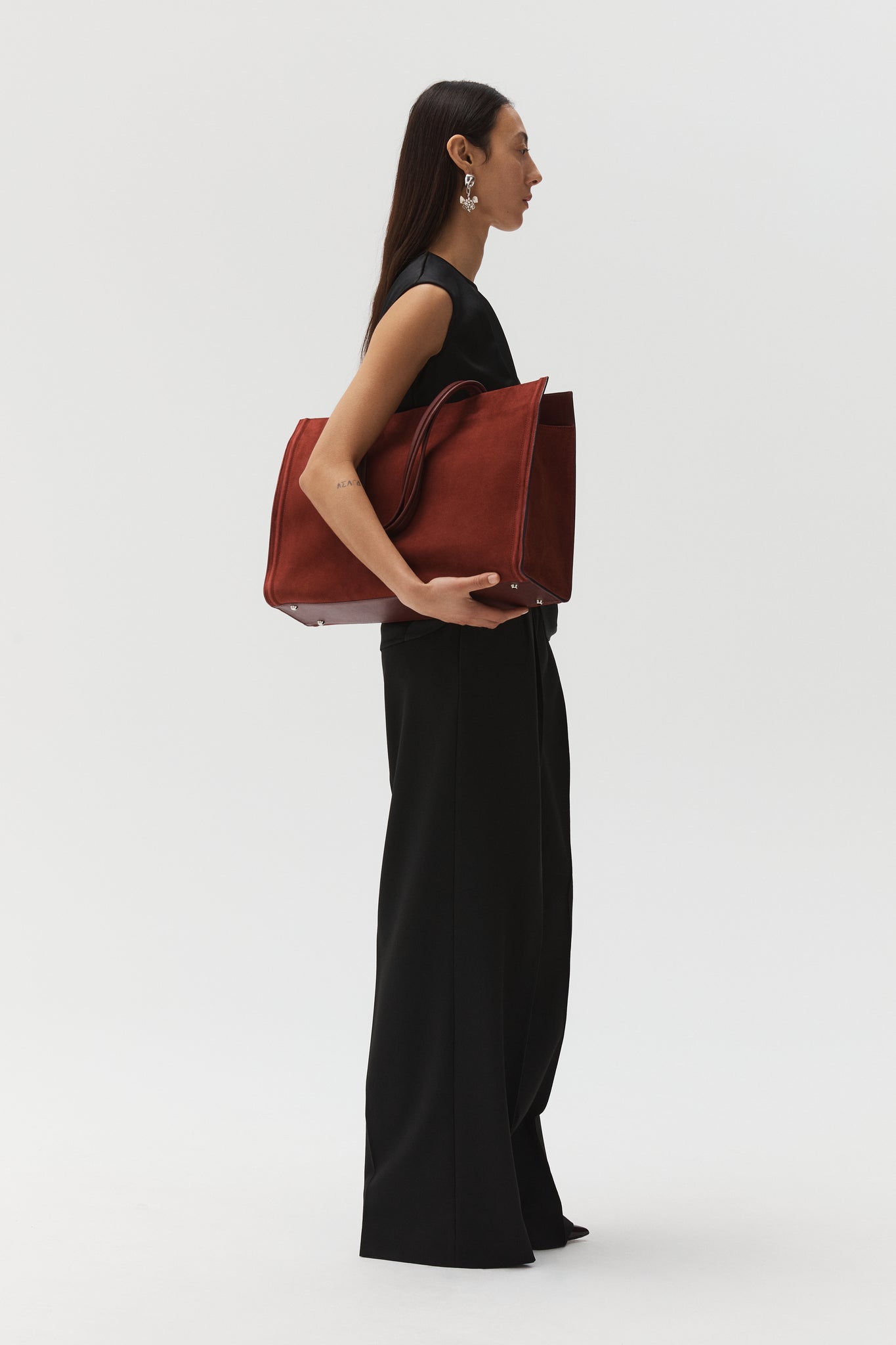 City Tote in Maroon – Beaufille