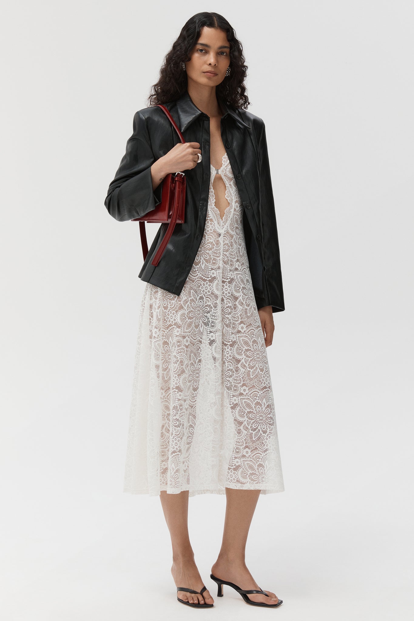 Twain Lace Dress M / White Twain Lace Dress M / White