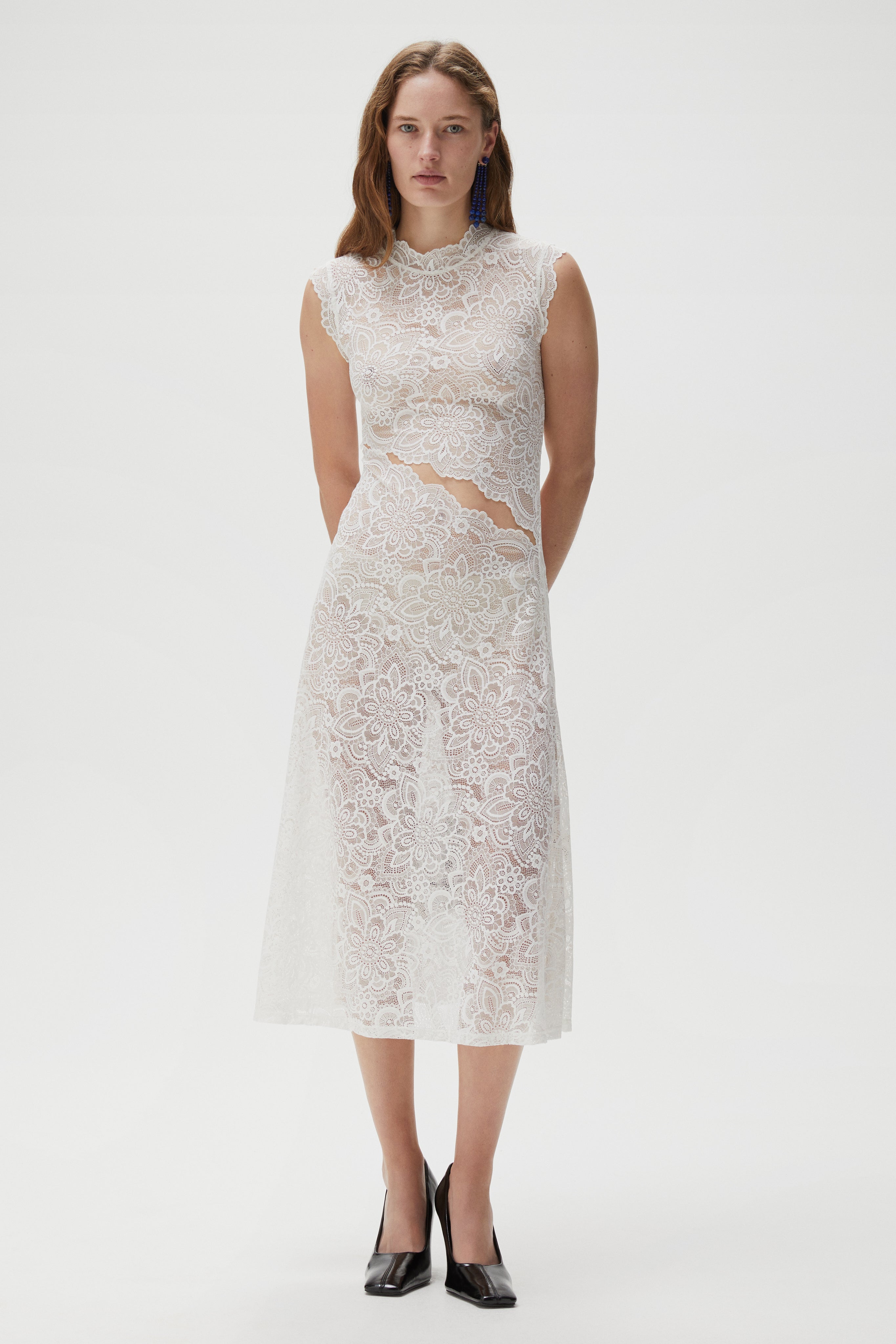 Silva Dress in Floral Lace  Beaufille