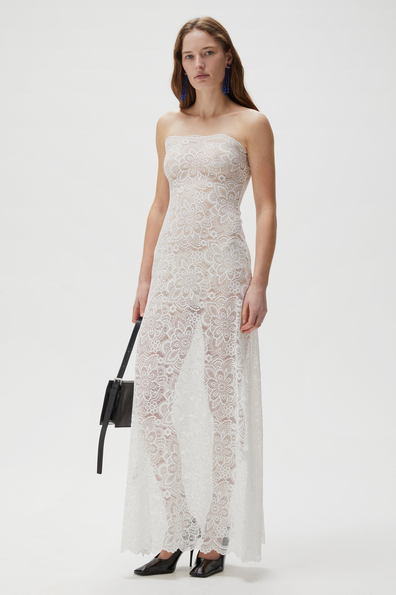 Anise Dress in Floral Lace White / XL Anise Dress in Floral Lace White / XL
