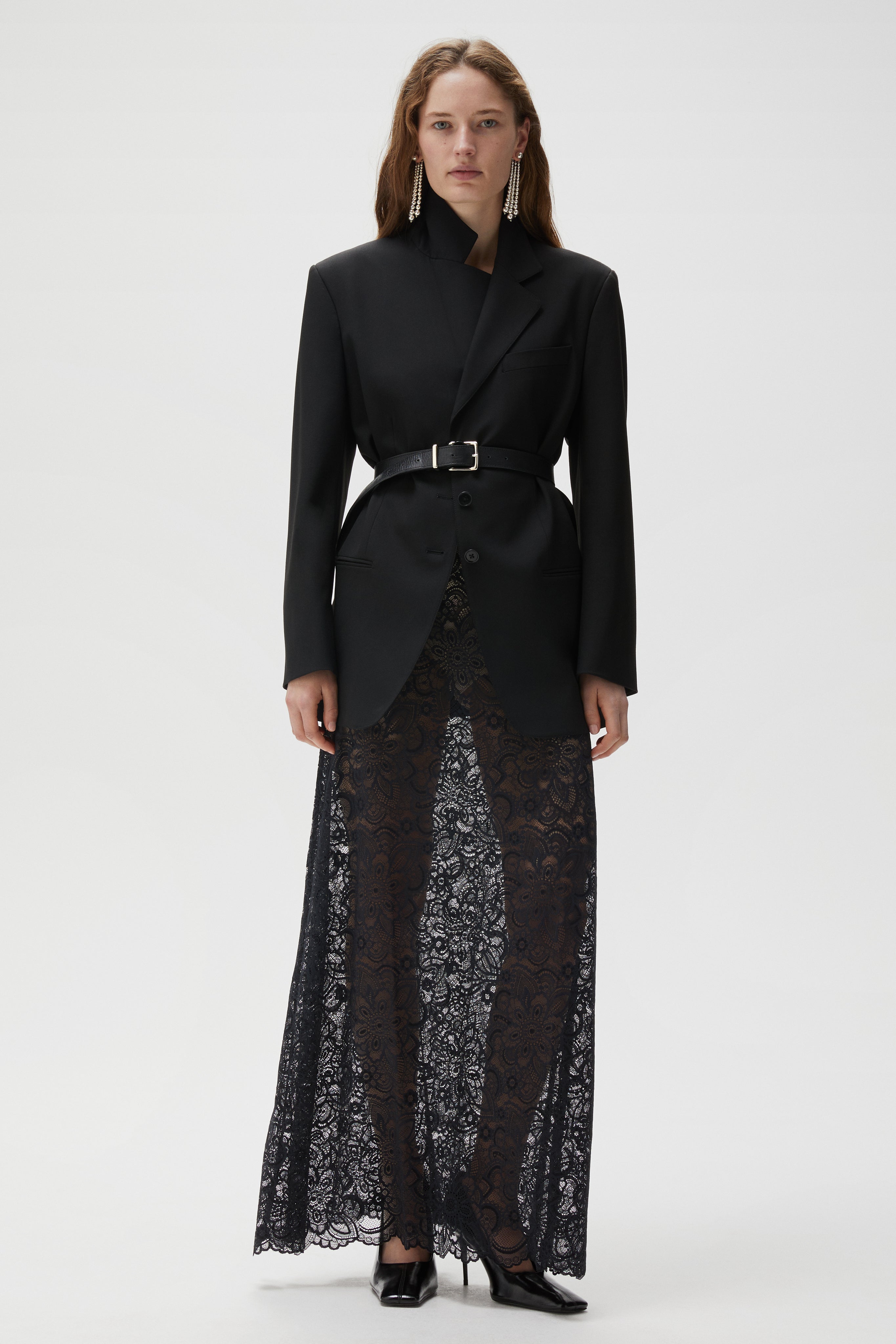 chinese dress ladies Twain Lace Dress XS / Black