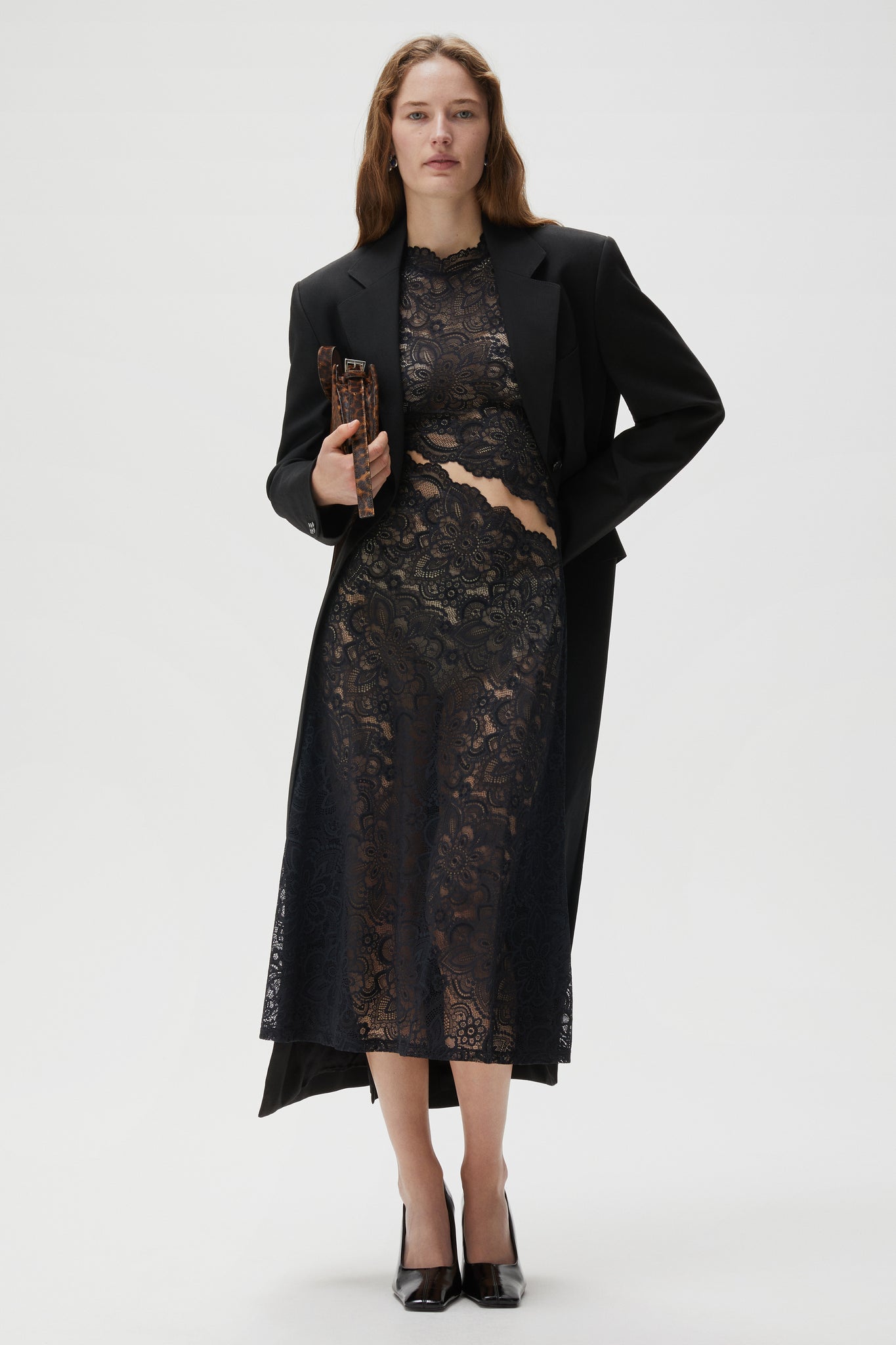 Silva Dress in Floral Lace Black / S Silva Dress in Floral Lace Black / S
