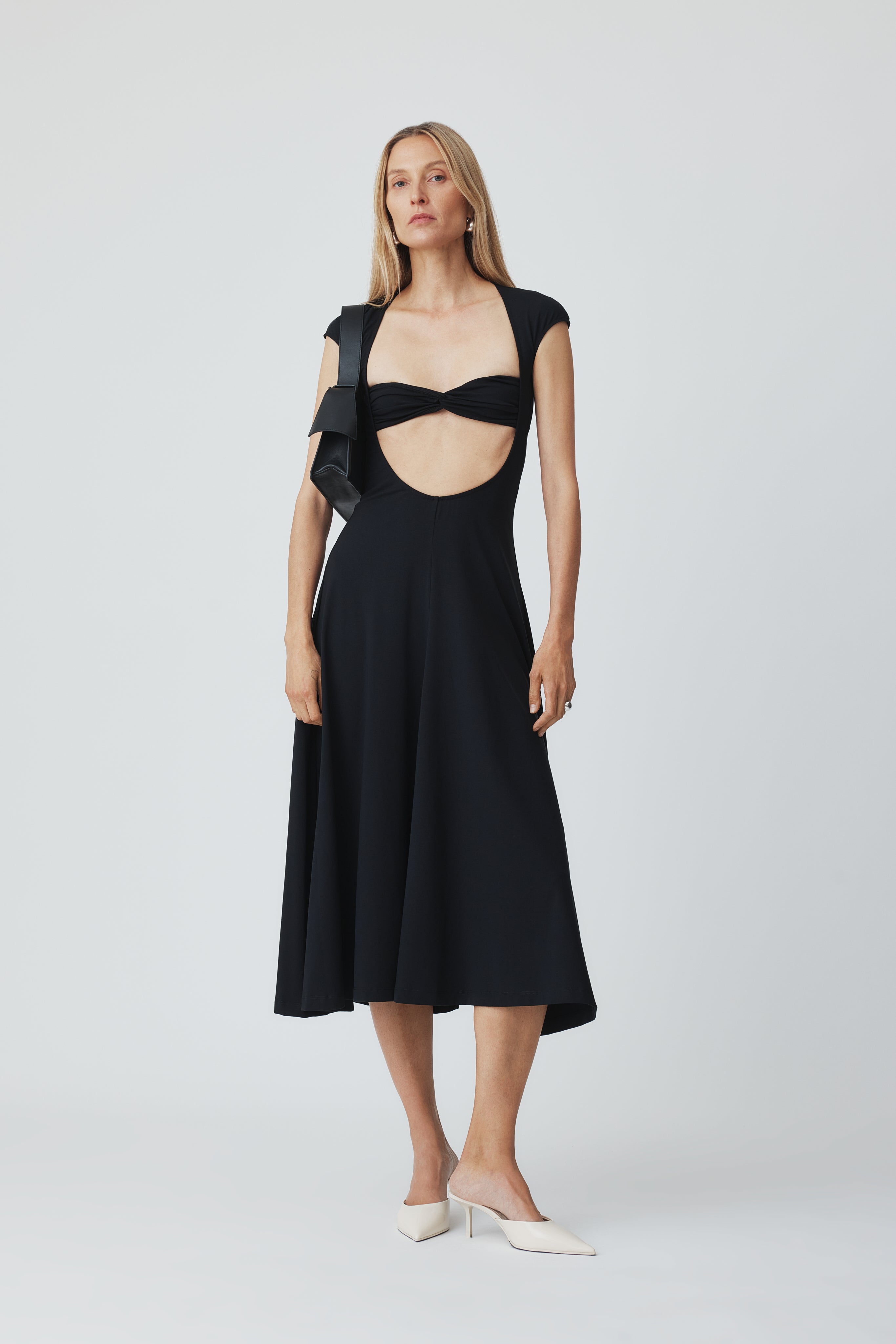 Beaufille Black Baes Midi Dress