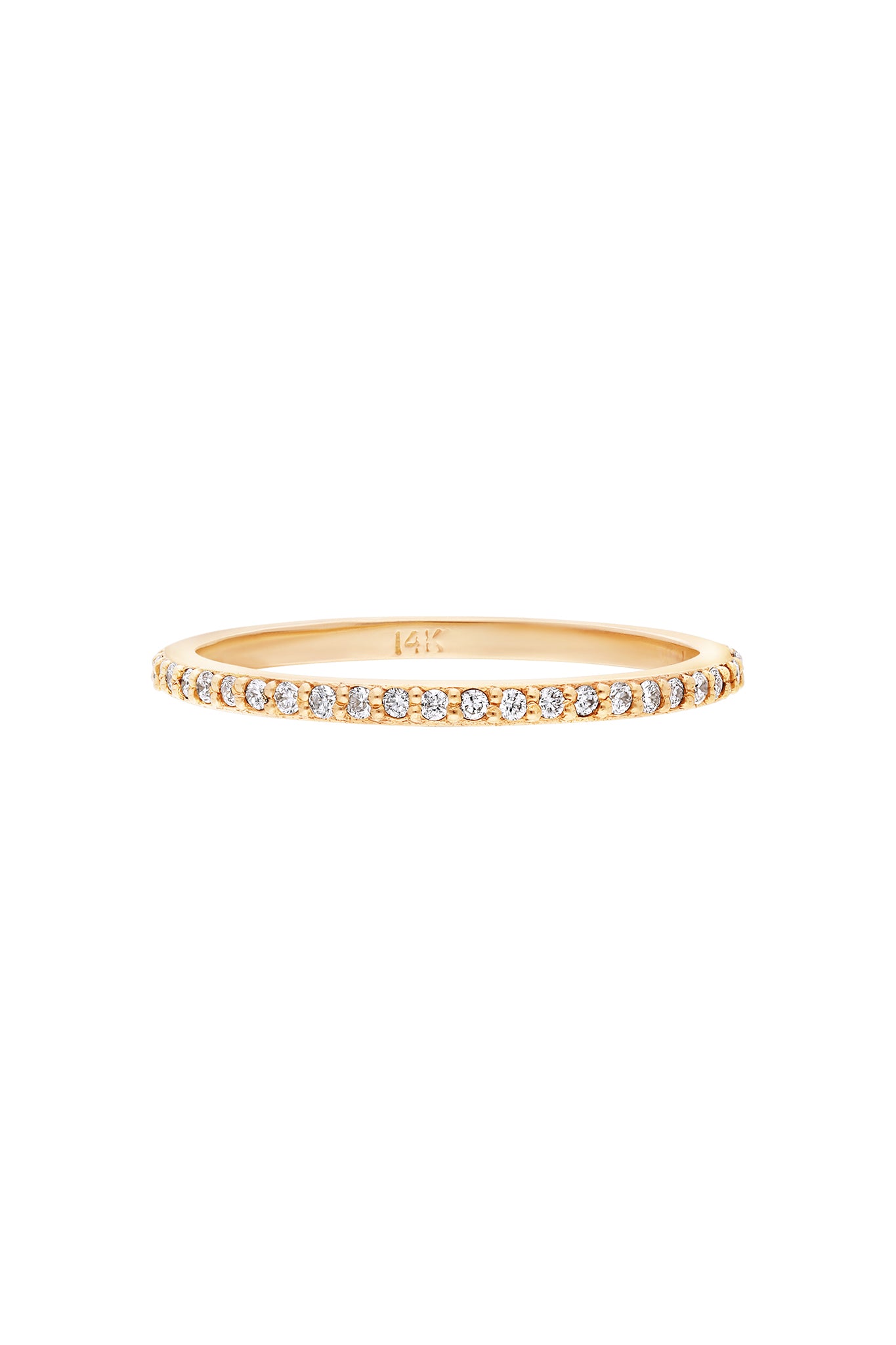 Pavé Parallel Line Ring