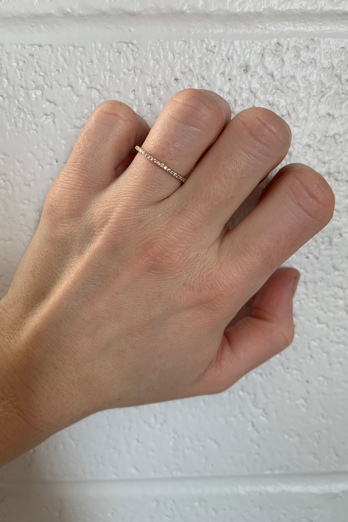 Pavé Parallel Line Ring